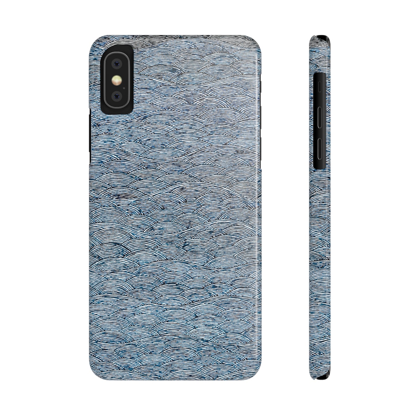 Waves Glossy Phone Case Printify