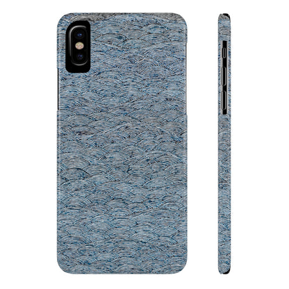 Waves Glossy Phone Case Printify